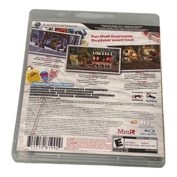 LittleBigPlanet PlayStation 3 PS3 Complete CIB Video Game w/ Manual Family Sony - Picture 10 of 10